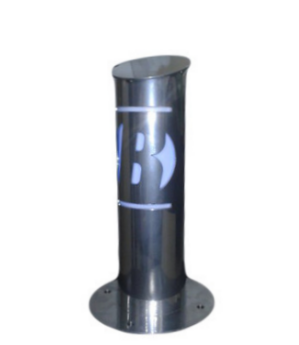 Столбик анкерный/бетонируемый "Премиум" плазменная резка с подсветкой